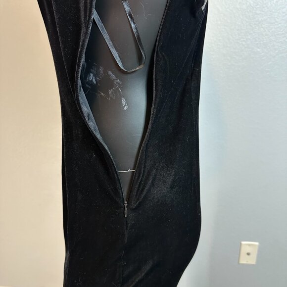 Scott McClintock Black Velvet Formal Evening Dress size 6 w/ Jacket Size L - Picture 12 of 14